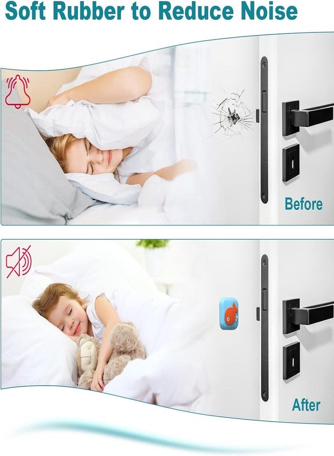 Potency واقي جداري قوي لمنع مقابض الأبواب - واقي جداري متين ذاتي اللصق، ناعم، قابل للغسل للمنزل والمكتب (عشوائي، عبوة من 3 قطع) - Image 4